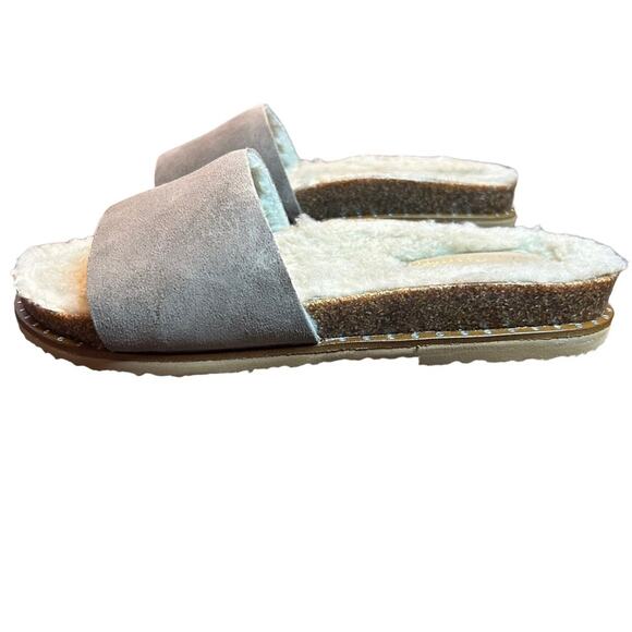 Vince Camuto Kanadial Slide Sandal Tuscan Taupe Suede NEW Size 9.5 - Picture 6 of 11